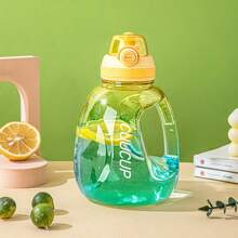 1pc 40oz Gym Water Bottle Food-Safe Leakproof Direct Drinking Bottle Colorful Water Jug For Gym,Fitness,Outdoor Sports