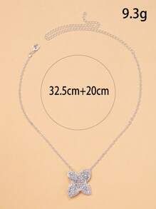 1pc Summer Beach Butterfly Necklace, Women's Stylish Short Necklace, Fashion Jewelry Accessory