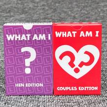 1pc Card Game Party Board Game Game Cards WHAT AM I - Multicolor - View 1