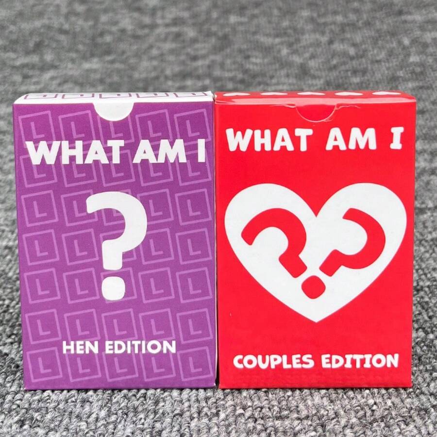 1pc Card Game Party Board Game Game Cards WHAT AM I - Multicolor - View 1