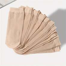 10pairs Solid Color Transparent Socks, Comfortable And Breathable Socks, Women's Socks And Stockings - Multicolor - View 1
