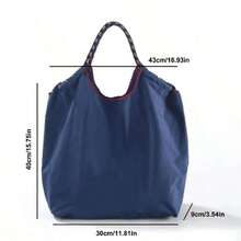 Nuevo bolso de compras de gran capacidad de nailon con patrón bordado de moda, ligero y espacioso - Multicolor - Ver 4