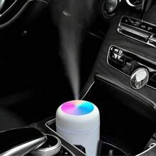 RAF Humidifier, USB Plug-In Mini Humidifier, 7-Color Light Source Humidifier, Can Be Added With Aromatherapy To Make An Aromatherapy Machine. Powered By USB, Dual Spray For Car And Home Use, Capacity 10.57oz/300ml (Without Essential Oil),Umidificador De Ar