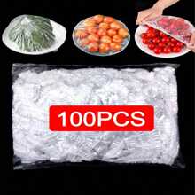 20/100/200/300/400/500pcs Set Plastic Wrap Film Bags, For Bowl Covers, Leftover Food Covers, Kitchen Essentials, Keep Food Fresh, Kitchen Supplies, Maintain Food Freshness And (Color/White)