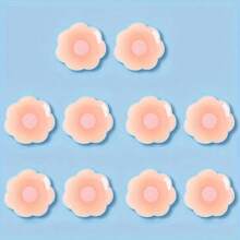 2/6/10PCS Seamless Ultra-Invisible Nipple Pasties - Reusable Silicone Covers With Anti-Convex Design - Perfect Self-Adhesive Accessories For Women Lingerie