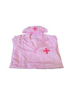 1pc Doctor Role Play Costume For Performance, White Lab Coat, Randomly Included Accessories,Kids Police Costume,Costume Kids Doctor