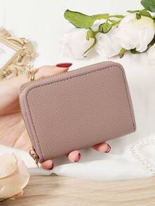 Burgundy Bag Charry Red Bag Wine Red Bag,Stylish And Durable Women's Short Wallet With Zipper Closure, Multi-Card Slots For Credit Card And Coin Storage, Compact And Portable Design Perfect For Travel, Work, And Daily Use, Ideal Gift For Girlfriend, Mother, Or Teacher, Fashionable And Minimalist Style