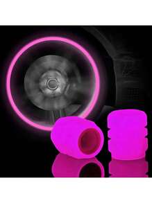 Car Tire Valve Stem Caps With Glow In The Dark Function