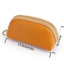 2025 New Fashionable Large Capacity Card Case & Key Holder, Genuine Soft Leather Wallet, Suitable For Car Key, PU Leather Purse