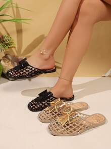 Plus Size Women Fashionable Luxury Soft & Durable Hiking, Vacation, Beach, Sports Casual Sandals - Apricot - View 6