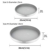 1pc Kitchen Turntable Multi-Functional Countertop Condiment Bottle Soy Sauce Vinegar Storage Rack, Fruit Plate 360 ​​Rotating Storage Rack, Home Kitchen Accessories,Plato Giratorio,Especieros De ,Especiero,Spice Rack,Lazy Susan,