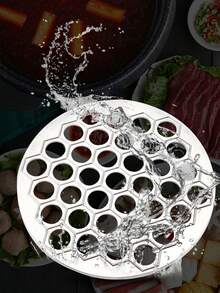 1pc Dumpling Mold, Aluminum Alloy Dumpling Maker Mold, Slouchy Person Dumpling Maker Tool, 37-Hole Dumpling Mold - Silver - View 6