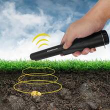 Handheld Metal Detector Probe, Waterproof GP Pointer, Locator Detector Tip, Suitable For Adults And Teenagers - Orange-Black, Christmas Eve, Father's Day Gift - Black - View 1