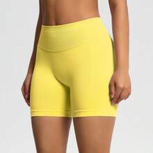 Seamless Butt Lifting Biker Shorts For Women - High-Waisted, Ideal For Yoga, Running & Outdoor Activities