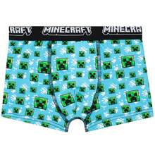 Minecraft Underwear Boxer Briefs (Pack Of 3) | Creeper Boys' Boxer Shorts Set | Kids' Underwear - Multicolor - View 4