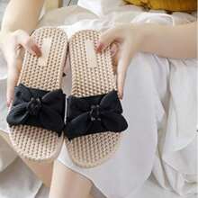 Linen Black Solid Color Multipurpose Minimalist - Black - View 2