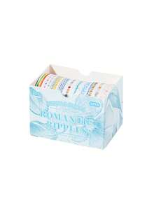 10 Rolls/Box Of Plant Flower Washi Paper Tape, Geometric Line Pattern Decoration Material Tape, Stationery Gifts For Friends