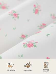 1pc Printed Ruffled Pillowcase (Pillow Insert Not Included), Unique Romantic Decorative Throw Pillow Cover, Suitable For Bedroom, Dorm, Sofa And Lounge Chair. Oeko-Tex Certified - Multicolor - View 4