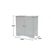 White Bathroom Under Sink Cabinet Basin Storage Cupboard Vanity Unit Furniture  UK - 1 - View 5