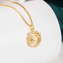 1pc Dreamy Planets & Universe Astronomy Sphere Colorful Pendant Necklace, Suitable For Women Everyday Wear