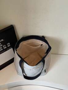 Large Capacity Tote Bag For Women, Casual Versatile Shoulder Bag, Suitable For School, Commuting, Korean Style, Shopping Bag, Support Custom Pictures And Text - Multicolor - View 8