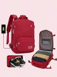 Fall 2024 Large Travel Backpack As Gift, Multi-Compartment Business Laptop Backpack, Lightweight Waterproof Beach Luggage Backpack, Back To School Bag With Usb Port, Travel Essentials, Traveling Essentials