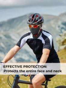 1 bucă mască de față cu balaclava, gheață răcoritoare pentru gât de vară, mască sfioasă, eșarfă de schi cu protecție UV pentru bărbați/femei/muncă