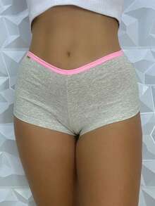 Kit 3 Kalesson Algodão Short Feminino box Conforto - Conjunto Segurança Ideal debaixo de saia vestido - Multicolorido - Visão 3