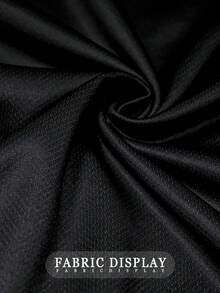 Áo thun nam cổ tròn tay ngắn phong cách mùa hè, vải polyester, thích hợp cho thể thao và tập thể dục - màu đen - Xem 6