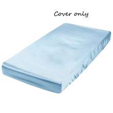 1pc Silk-Like Baby Crib Fitted Sheet, Soft & Breathable Infant Bed Mattress Cover, Smooth Anti-Wrinkle Hair Care, Solid Color - Multicolor - View 13