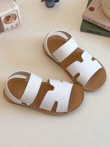 New Summer Girls Open Toe Princess Sandals,Toddler Soft Bottom Casual Beach Shoes - White - View 5