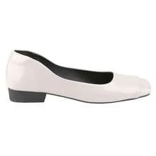 Belovely Women's Square Toe Slip-On Ballet Flats | Classic Very Low Block Heel Casual Shoes [Mary Jane-2] Elegant Footwear - 米色 - 查看 5