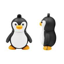 Biyetimi 32GB Chocolate Appearance USB Flash Drive, 64GB/128GB Cartoon Penguin USB Flash Drive, 8GB Creative USB Flash Drive, Wedding Gift - Black - View 5