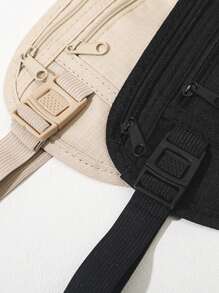 Travel Money Belt - Slim Passport Holder RFID Blocking Travel Pouch To Protect Cash, Credit Cards And Travel Documents Storage Bag