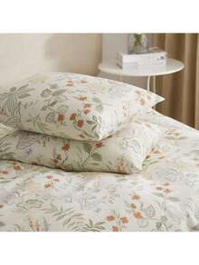 Vclife Modern Luxury Solid Color Duvet Cover Full For Girls Women And Jersey Knit Cotton Duvet Cover Queen Soft Grapefruit Bedding Set Queen , Ultra Soft, 4 Corner Ties With Two Pillowcases, No Comforter - Ruili-Xanh - Xem 2