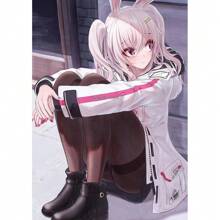 1pc Wall Arts Posters FramelessPop WHite CARD Anime Girl Poster CUTE Poster Bar Cafe Wall Art Painting Home Decor Frameless/Wood-Framed Painting