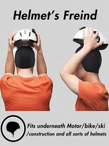 Musion Quick Dry Helmet Inner Skull Cap Elastic 4-Way Stretch Cycling Beanie Motorcycle Deodorant Helmet Liner Odor Proof Balaclava