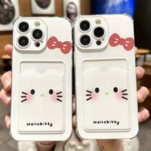 Sanrio Sanrio Kitty Card Holder Phone Case, Shockproof And Anti-Fall, Can Insert Cards, Photos, Suitable Compatible With Apple 16 16pro 16promax 15pro 15promax 14 14promax 13 12 11 XSMAX XR, Cartoon Creative Anti-Fall Case Compatible With Galaxy S25, Galaxy S24 ULTRA, Galaxy S24 FE, Galaxy S25 ULTRA, Galaxy A36, Galaxy A56, Galaxy S23 Ultra, -SPARK GO 2024, POP8, SPARK20C, SPARK20, POVA6, POVA6PRO 5G, POP9 4G, SPARK GO1, SPARK GO 2025, Can Hold Student ID, Credit Card, ID Card