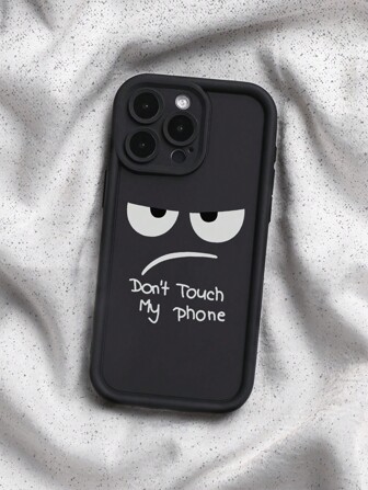 Don't Touch My Phone Pattern Print TPU Frosted Anti-Fall Phone Case Compatible With Apple Compatible With IPhone16/11/12/13/14/15/15pro/15 Plus/15 Promax/7plus/8plus/X/Xs Max/Xr/11pro/12pro/13pro/14pro/12mini/13mini/11promax/12promax/13promax/14promax/14plus/6/6s/6plus/7/8/16Pro/16plus/16promax/Se&Compatible With Samsung Galaxya54/A14/A12/A13/A15/A32/A33/A24/A52S/S20/S21/S22/S23/S24/S23Plus/S24ultra/S25/A15/A33/A23
