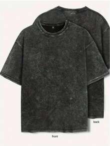 A High-Quality Washed Cotton Dress, Pure Color, Simple And Versatile, Can Be Worn By Both Men And Women. It Is 100% Cotton And Can Be Used As A Gift For Friends, Family And Relatives. - 黑色 - 查看 1