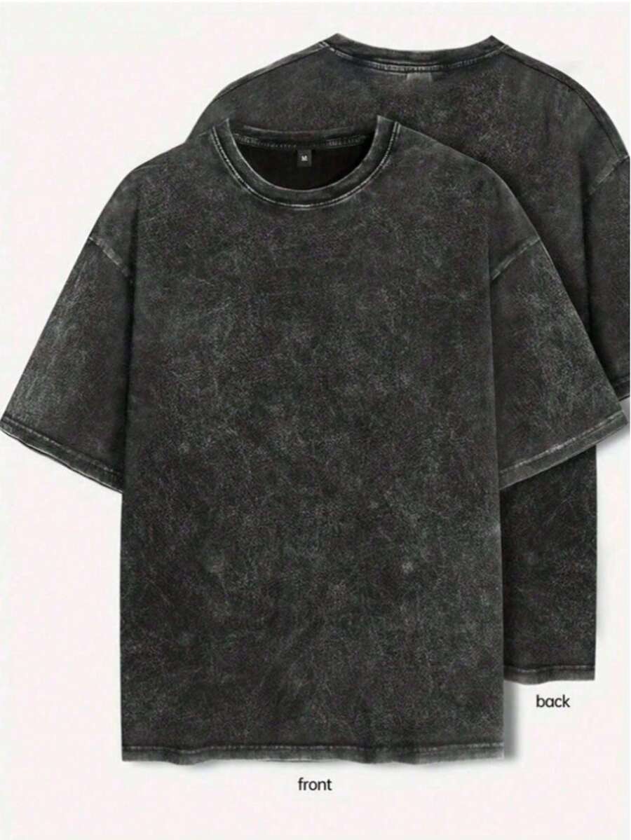 A High-Quality Washed Cotton Dress, Pure Color, Simple And Versatile, Can Be Worn By Both Men And Women. It Is 100% Cotton And Can Be Used As A Gift For Friends, Family And Relatives. - 黑色 - 查看 1