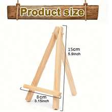 2pcs/6pcs/10pcs Wooden Easel, 6 Inch (Approx. 15 Cm) / 9.4 Inch (Approx. 24 Cm) Desktop Tripod Easel, Art Craft Drawing Painting Easel Stand, Suitable For Artist Adult Student Portable Canvas Photo Sign Holder,Home Decor ,Room Decor Gifts Birthday Graduation Decor - Multicolor - View 9