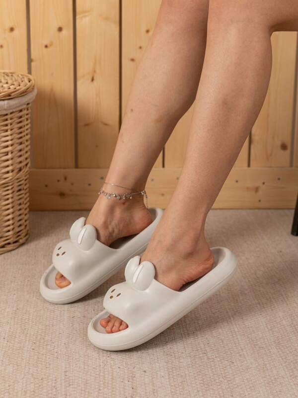 2024 Summer New Arrivals Eva Cute Bunny Pink Women's Slippers, Anti-Skid, Breathable, Comfortable And Integrally Formed