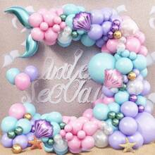 159pcs, Under The Sea Mermaid Balloon Garland Kit - Perfect For Birthday Parties, Photo Props, And Indoor Decorations Summer Mermaid Princess Deep Sea Theme,Christmas