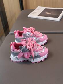 1 Pair Women's Colorful Cushioned Chunky Sneakers, Versatile Sports/Travel Shoes, Student Shock-Absorbing Running Shoes