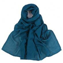 1 Chiếc Khăn Choàng Hijab Nữ Màu Trơn Chất Lượng Cao, Thoải Mái, Mềm Mại Và Thoáng Khí, Thích Hợp Để Mặc Hàng Ngày Cho Abaya - Nhiều màu - Xem 34