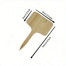 25 pezzi/75 pezzi/125 pezzi Etichette per piante Xemussa, contrassegni per piante da giardino, targhette in legno a forma di T con pennarello incluso, etichette impermeabili per piante da giardino, vivaio e vasi, dimensioni 3,9"x2,4"