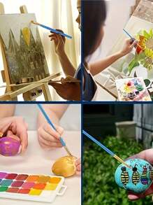 10pcs Fine Detail Painting Brush Art Craft Brush Set-Gifts For The Start Of School Season,Back To School,School Supplies