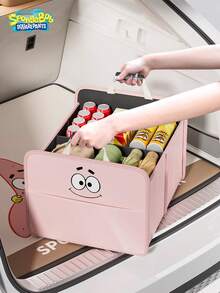 SPONGEBOB 1 Stück Auto Kofferraum Aufbewahrungsbox - Essenzielles Autozubehör, Autolagerbehälter, praktischer Fahrzeug-Organizer für das Autoinnere.