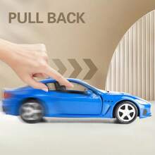 Modelo de coche deportivo Maserati GT a escala 1:36, vehículo de juguete de aleación de zinc con apertura de puertas, sin batería requerida, regalo ideal para niños